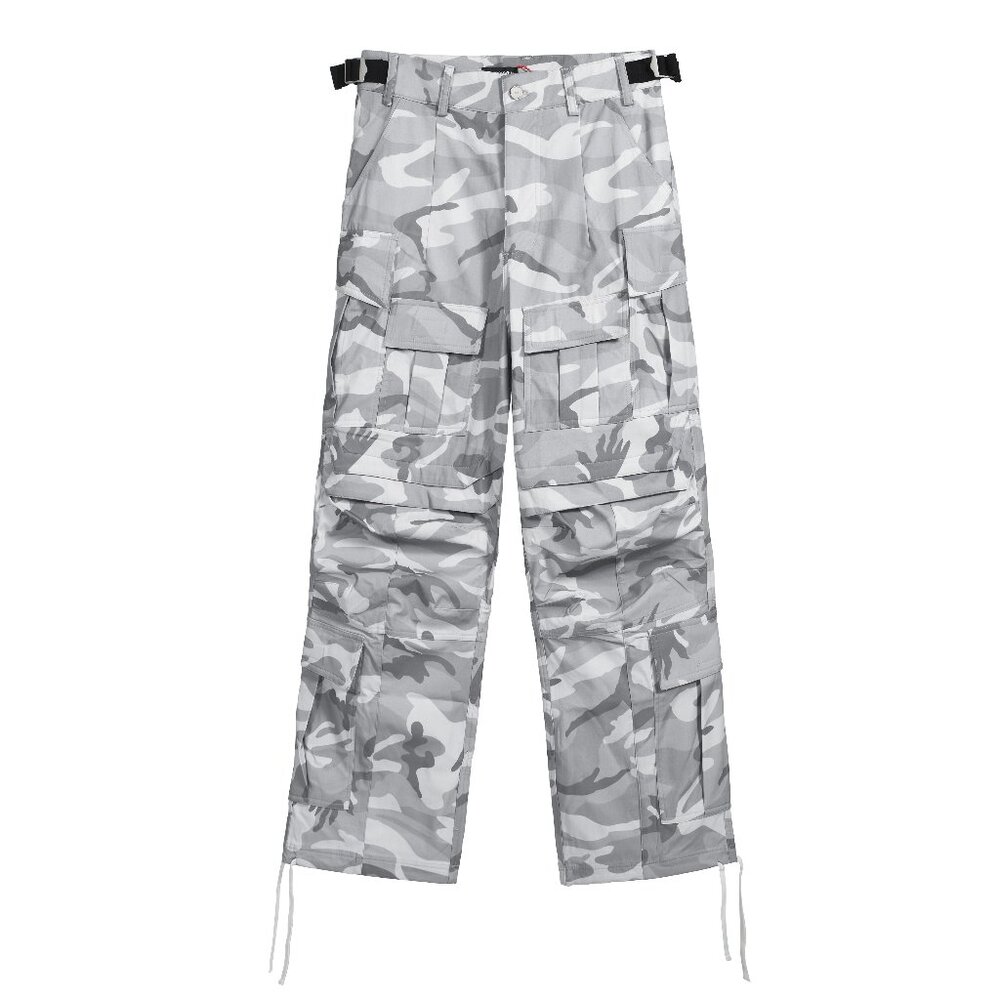 Light Gray Camouflage Cargo Pants